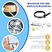 Weewooday 2 Pcs Foot Measurement Devices Shoes Size Measuring Devices with Tape and Ring Sizer, Us Size(Blue,Stylish)