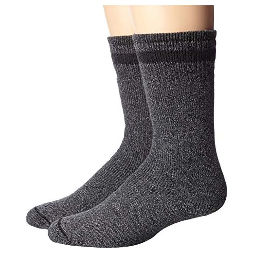 Wigwam Men's Super Boot 2 Pack Sock,Charcoal,Large /shoe Size:Men's 9-12,Women's 10-13