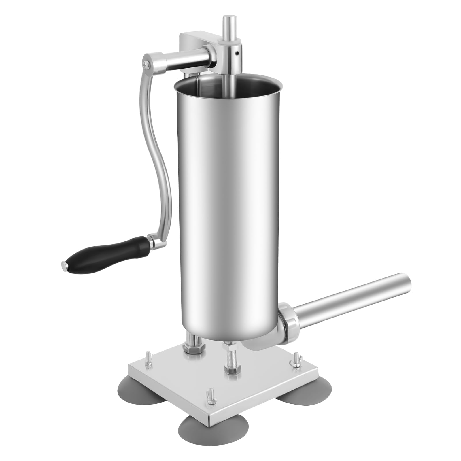 Relleno de salchichas de 3 l/6 libras, cocina manual de salchichas tiene seis tamaños diferentes de tubo de llenado, prensa de salchichas se puede utilizar como equipo de té o equipo de restaurante