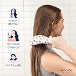 Crave Naturals Glide Thru Detangling Hair Brush for Adults and Kids - Detangler Hairbrush for Curly or Straight, Wet or Dry Hair - Gentle on Tangles Comb - Purple and Pink Hearts (Pack of 2) - Image 5
