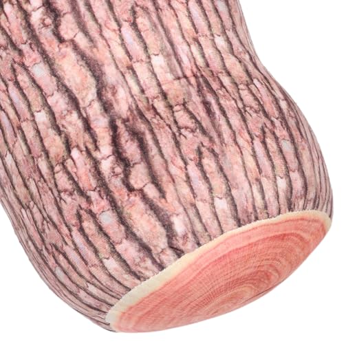 Coussin cylindrique tronc d'arbre en peluche douce pour un soutien lombaire