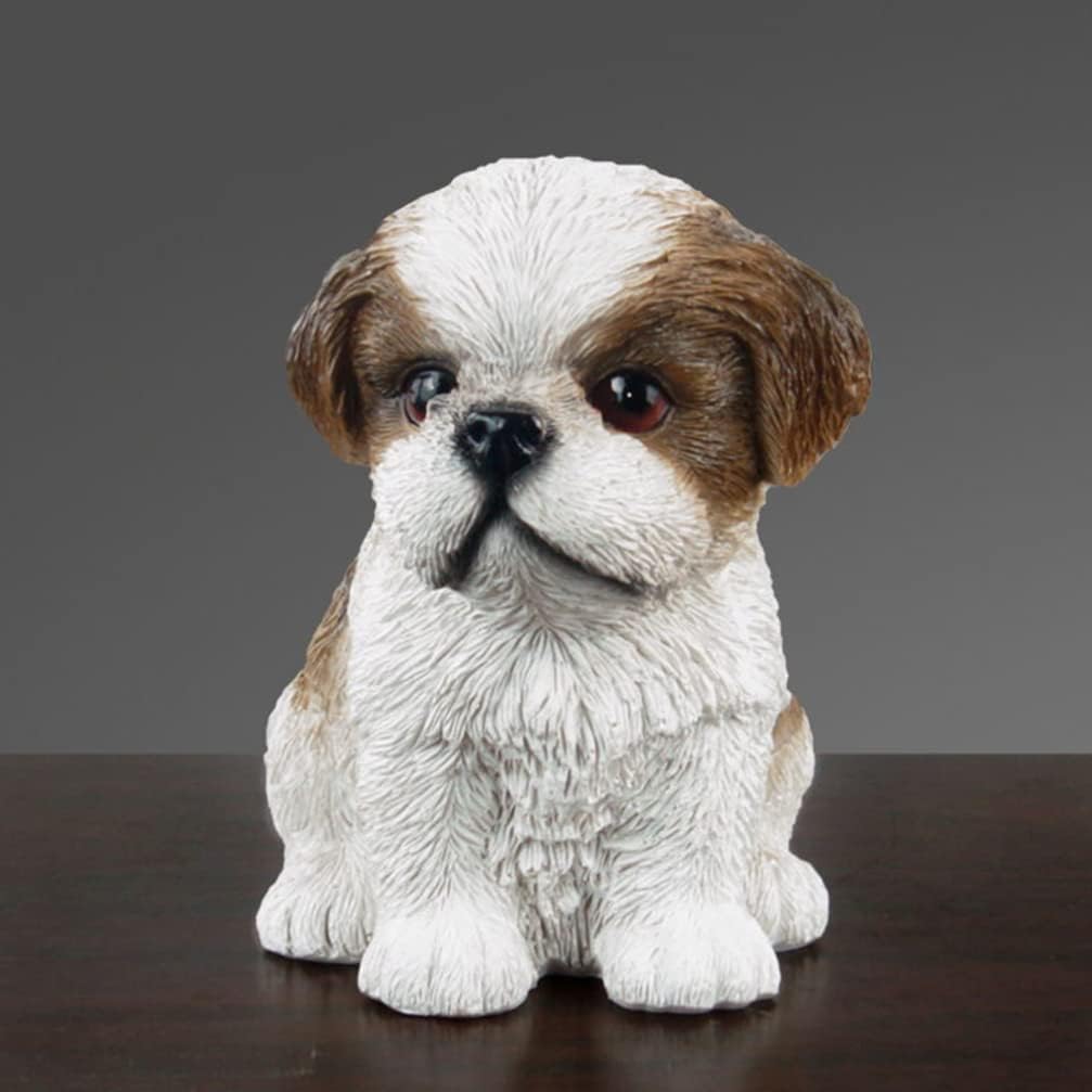 Home Decor Home Decor 's Jewelry Cute Dog Statue Lovely Puppy Figurine Desktop Resin Dog Sculpture for Living Room Office Table Decorations Desktop Toys Toys Toys