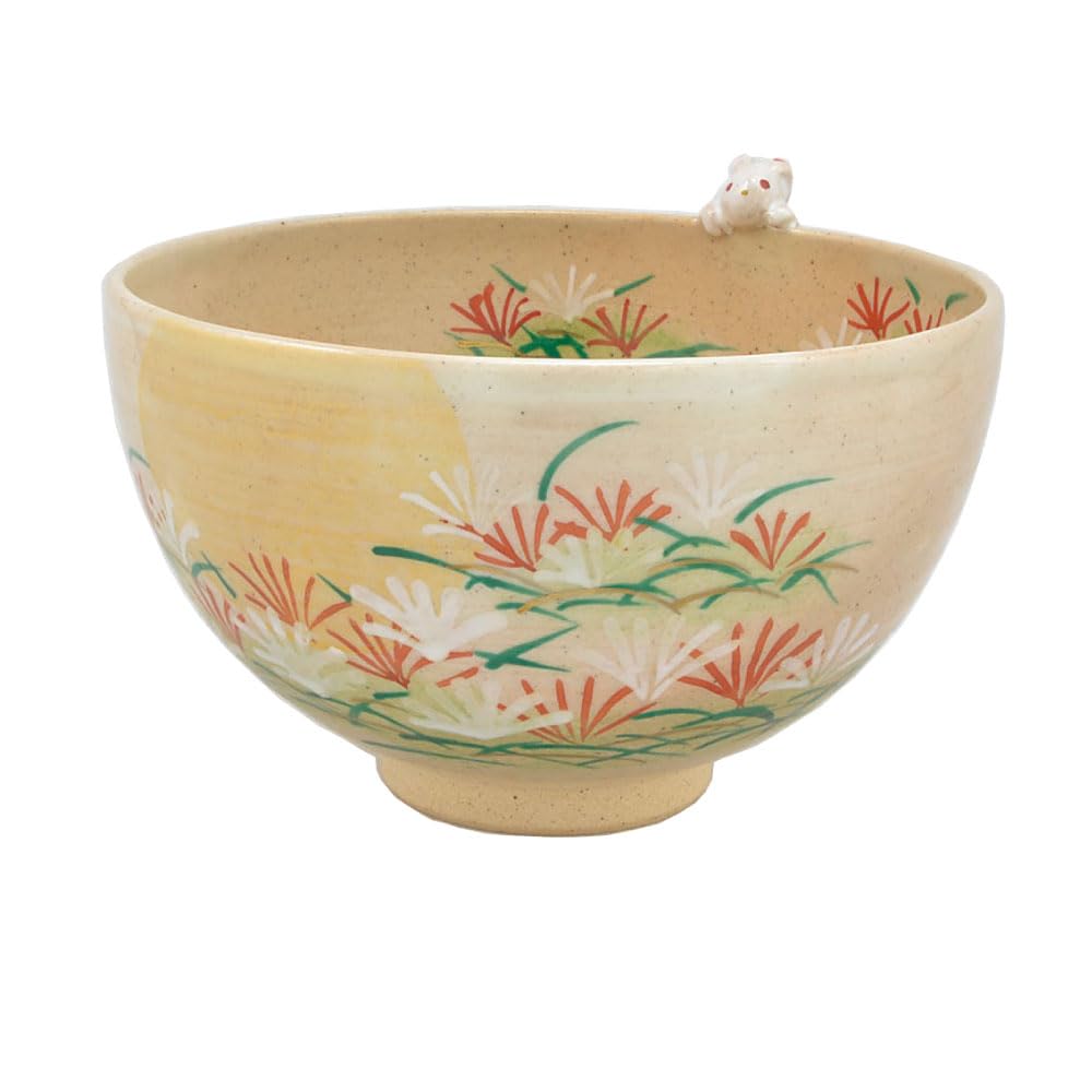 Amazon | 茶道具 抹茶茶碗 抹茶碗 茶道 京焼 日本製 兎 うさぎ 茶盌  