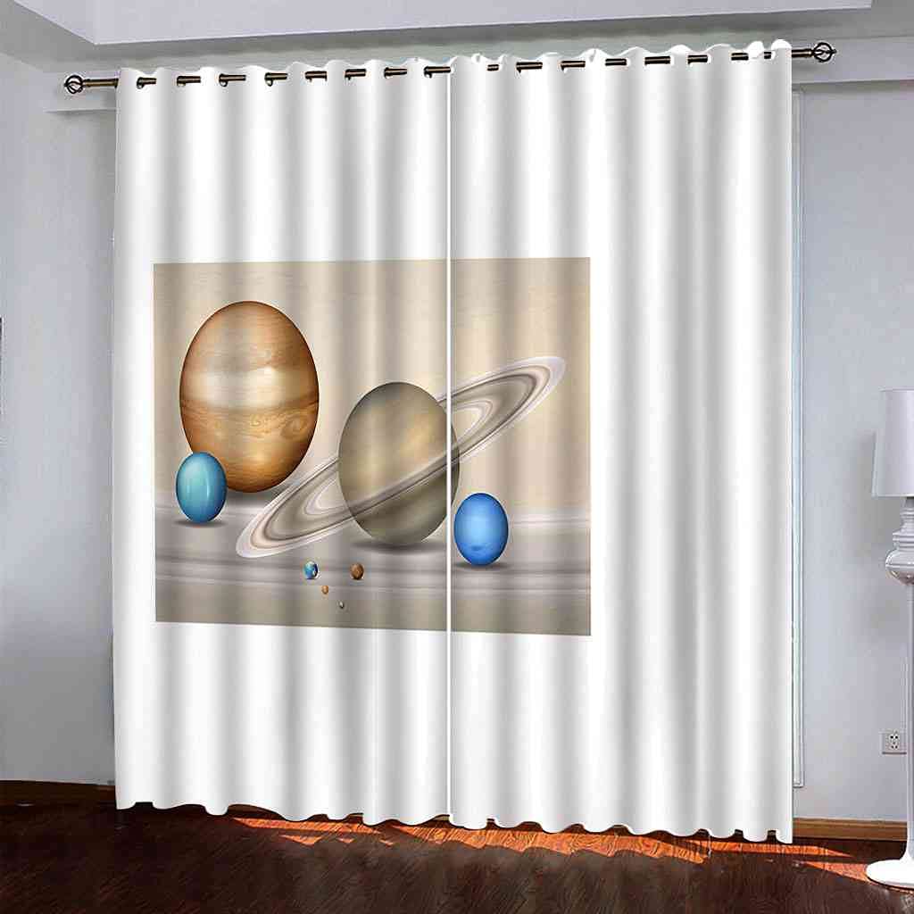 Rideau occultant système solaire 3D thermique et phonique 200x214 cm lot de 2