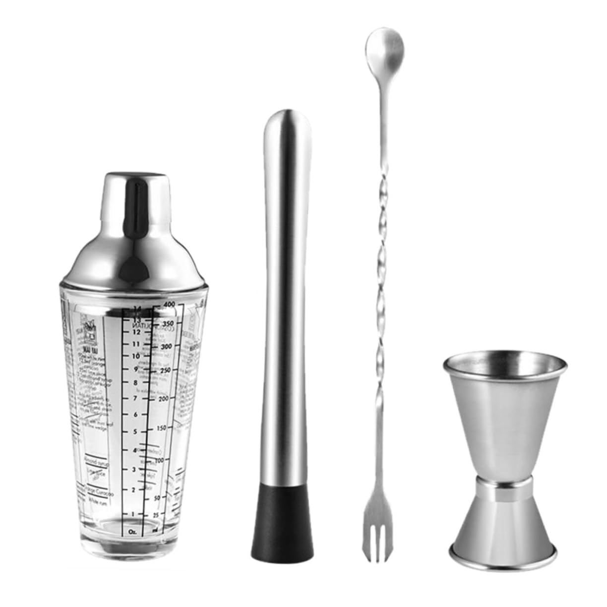 Coctelera de Acero Inoxidable Herramientas para Barman Equipos para Cócteles para Preparar Cocteles Casa Color Aleatorio