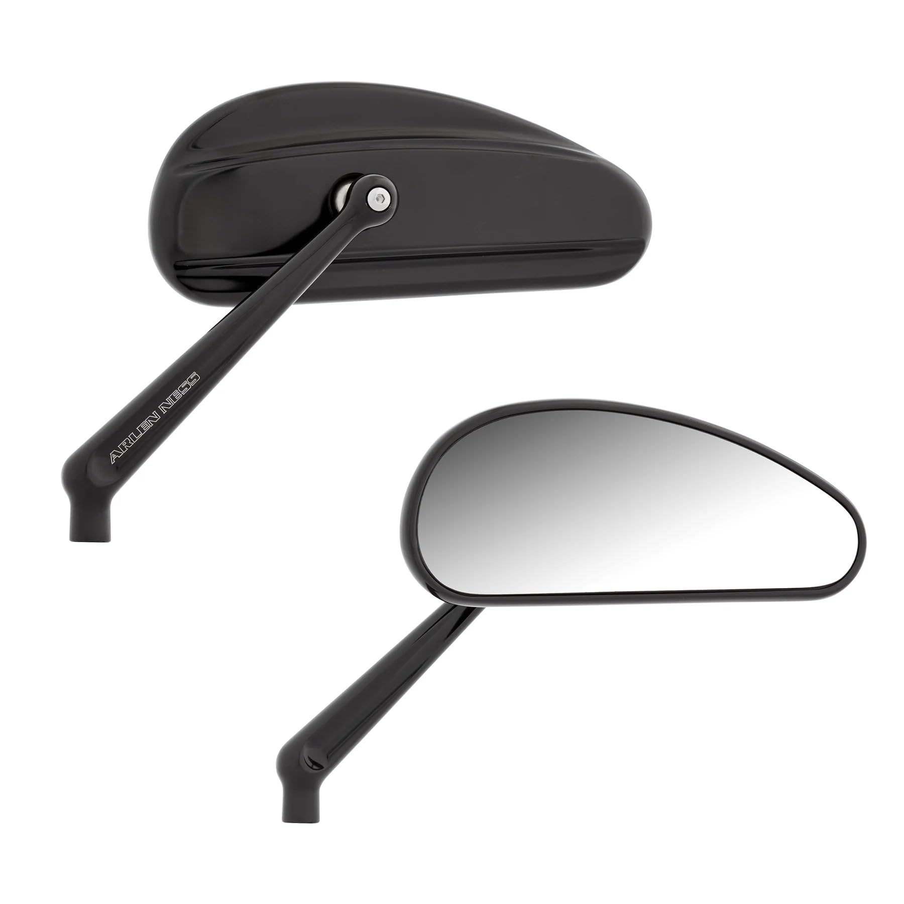 Amazon.com: Arlen Ness 510-026 Downdraft Mirror - Black Anodized 