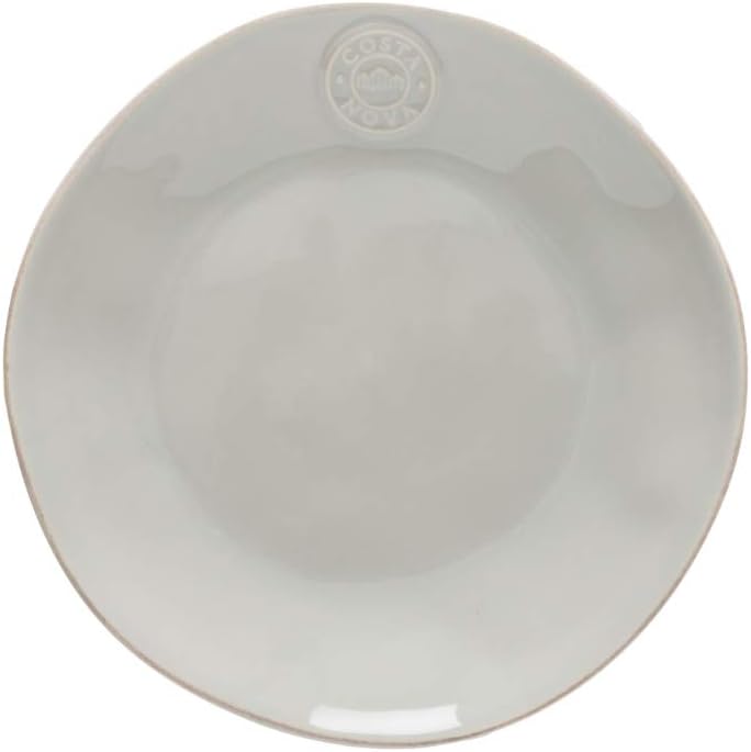 Costa Nova NOP216SG Costa Nova Plate, Salad Plate, Approx. 8.3 inches (21 cm), Sand Gray, Dishwasher Safe, Microwave Safe
