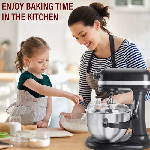 Image of Pouring Shield for KitchenAid Stand Mixers Bowl Lift 6-7 QT Stainless Steel (Only),Safety Pouring Shield,Splatter Guard for Kitchen aid Mixer Bowl,Kitchen aid Accessories and Attachments