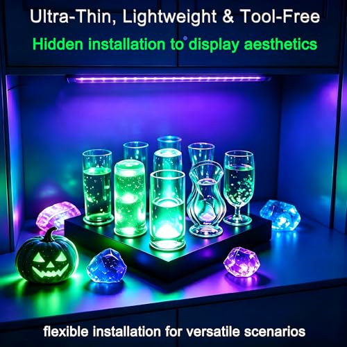 Image of TITO 395nm USB 1ft 10W Slim Black Light Bar for Glow Party & Uranium Glass