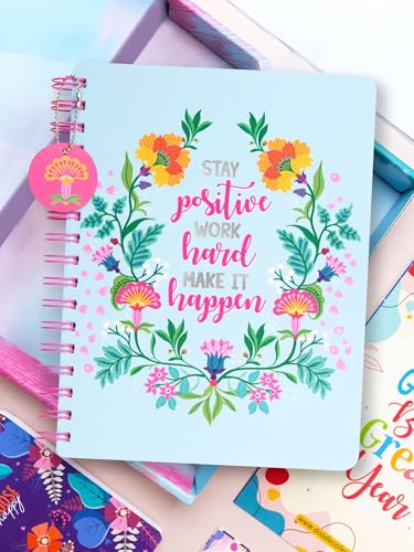 Image of Doodle I The Happiness Planner I B5 Planner + 64 Pages Pocket Book+ 250+ Stickers and Free Premium Gift Box | Tear Away Note Cards & Quote Cards | Activity Pages | To do lists I 268 Pages I 80 GSM I Wiro Bound (Happiness Mantra)