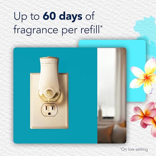 Image of Glade PlugIns Refills Air Freshener, Scented and Essential Oils for Home and Bathroom, Aqua Waves, 3.35 Fl Oz, 5 Count