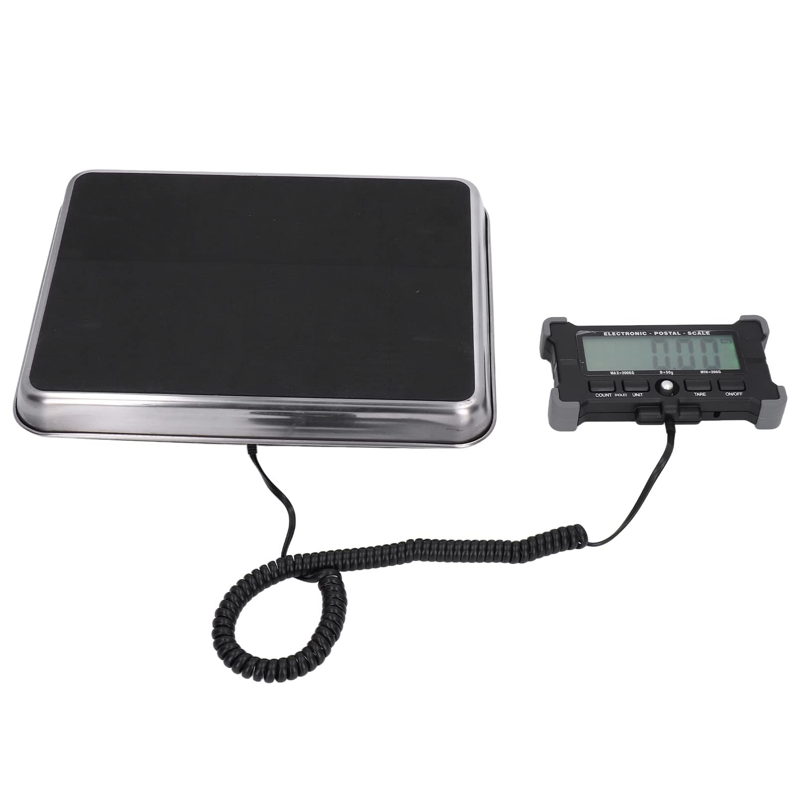 FTVOGUE Báscula de Envío de 200 Kg de Capacidad con Pantalla LCD y