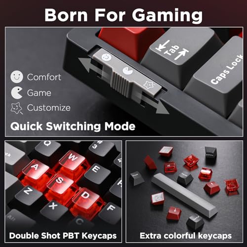 Yunzii Rt68 Rapid Trigger Gaming Keyboard,Hall Effect Magnetic Switch 68-Key Wired Rgb Keyboard,Gasket Mount Hot Swapped Keyboard thumb #7