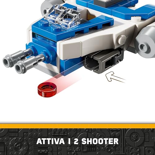 Star Wars Microfighter Y-wing di Captain Rex, Mini Astronave Giocattolo da Collezione da Le Guerre dei Cloni, Giochi per Bambini e Bambine da 6 Anni con Minifigure, Piccolo Regalo 75391 - Lego - Immagine 4