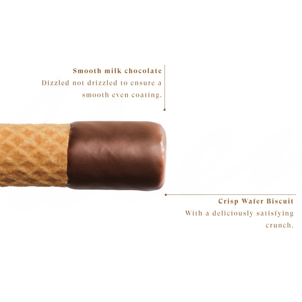 Bahlsen Waffeletten Milk Chocolate Dipped Cookies - Delicate wafer rolls dipped in milky European chocolate - 3.5 oz boxes (12 boxes)