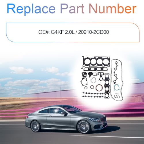 Image of G4KF 2.0T Engine Cylinder Head Gasket Set Fits for Hyundai Genesis Coupe 11-14 / Santa Fe Sport 13-16 / Sonata 11-16, Kia Optima Sportage 11-15 2.0L Turbo OE G4KF 20910-2CD00