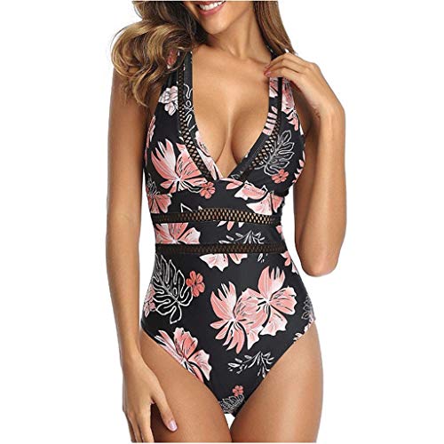 Maillot de bain 1 pièce femme col V plongeant combinaison de plage en maille