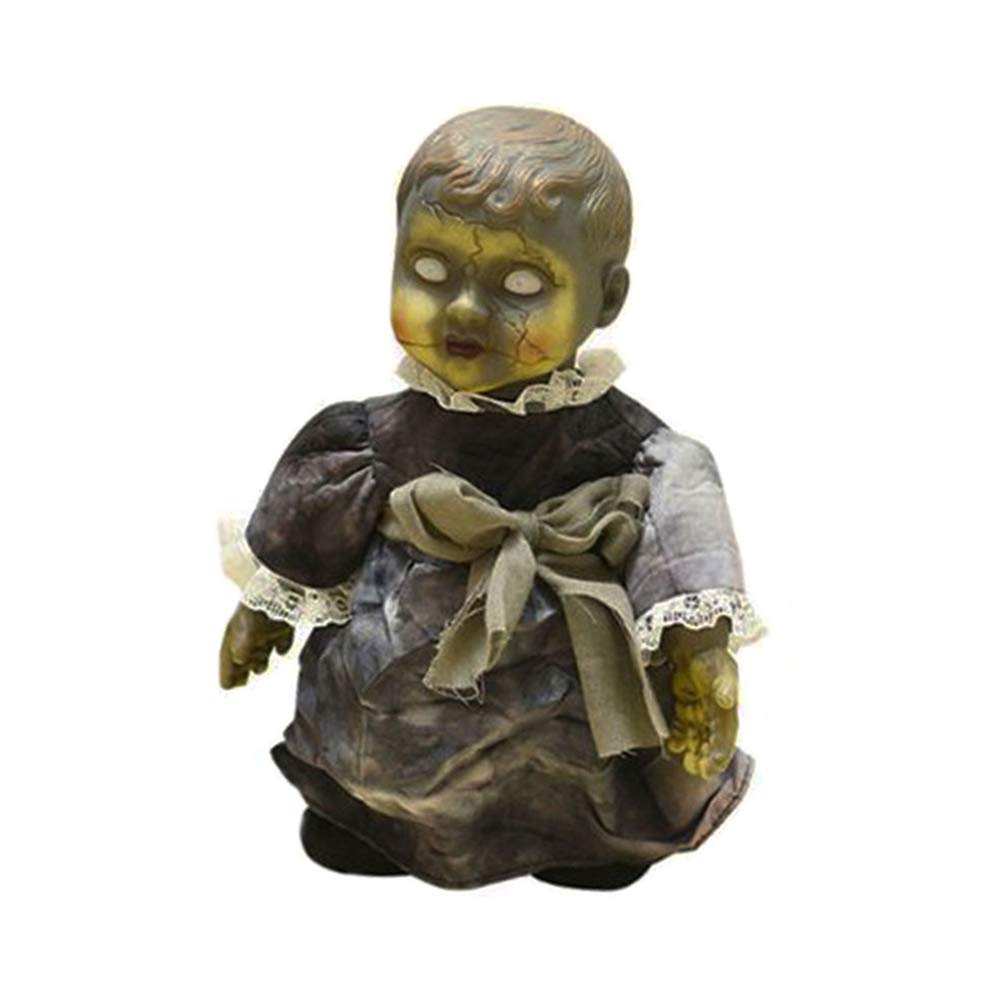 78Henstridge Halloween Decoration Doll Sound Control Electronic Walking Doll Horror Halloween Decor Props for Indoor Outdoor (Style 1)