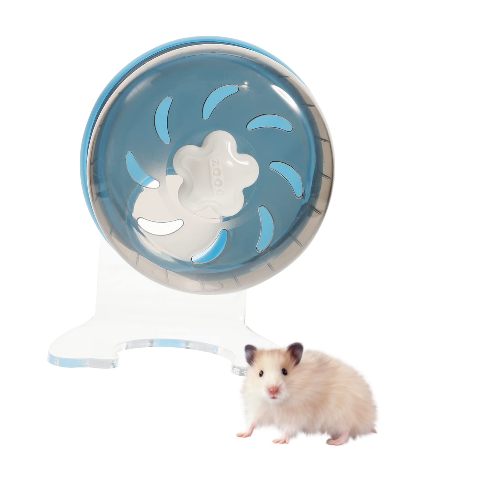 BCOATH Silent Exercise Wheel for Hamsters Compact and Decorative Ideal for Hamsters Gerbils Chinchillas and Rats