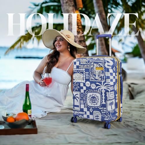 Image of uppercase Holidaze Medium Printed Trolley Bag