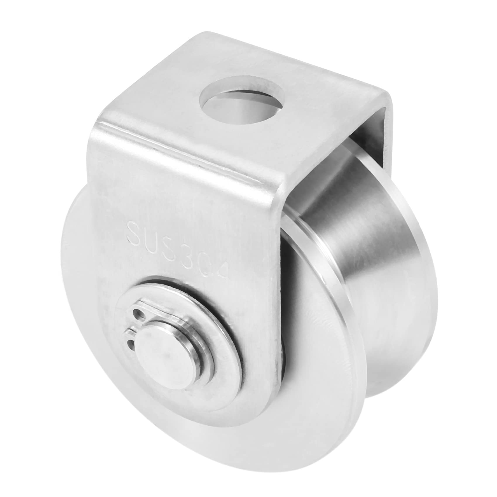 Poulie en V Rail Wheel en Acier 304, 2 Pouces, Diam 48 mm