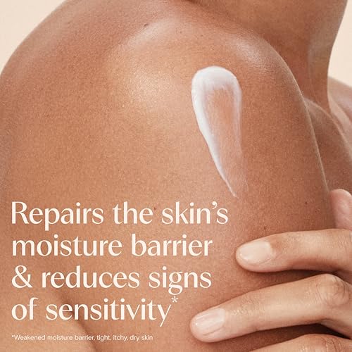 Image of Aveeno Skin Relief Moisturizing Lotion, Fragrance-Free, 8 oz | Triple Oat & Shea Butter Formula, Fast-Absorbing, Non-Comedogenic, Very Dry Sensitive Skin