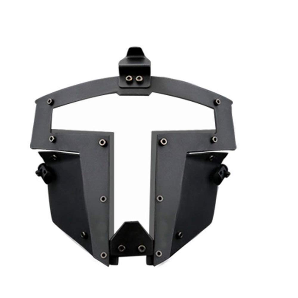 Outdoor Paintball Shooting Face Protection Gear Tactical Fast Helmet Mount PC Mask - Black