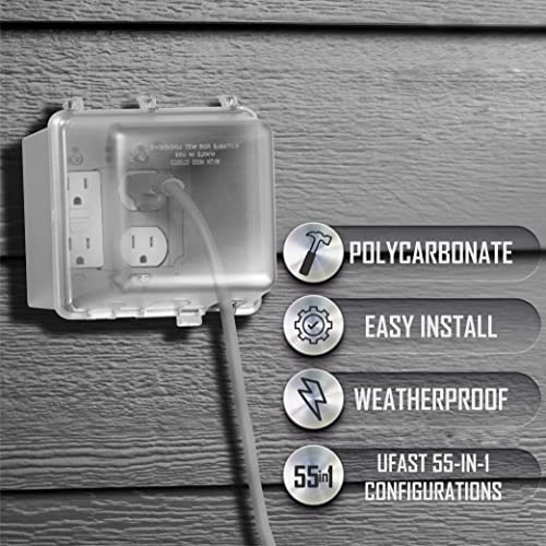 TayMac MM7440C 4.75-in. Deep Outdoor Box, UFAST 55-in-1 - Image 4