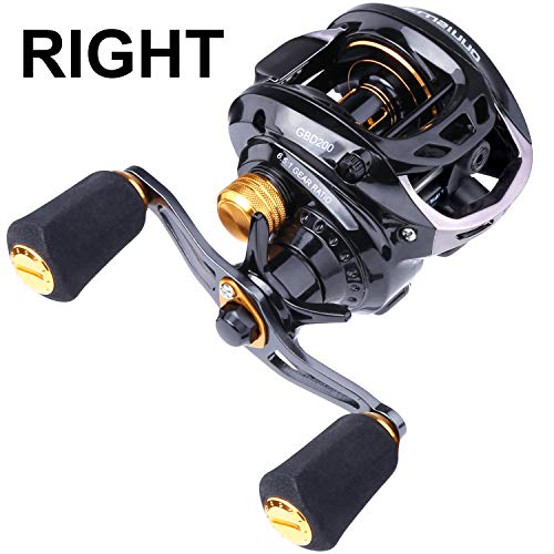 PLUSINNO Elite Hunter Fishing Baitcasting Reels, 6.5:1 Gear Ratio Super Smooth Baitcast Reel