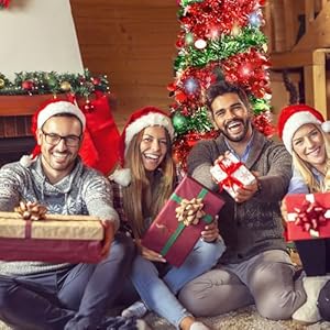 5FT Christmas Tree with 90 LED Lights, Collapsible Sequin Pop Up Xmas Tree with Stand for Home, Great Fall Decoraitons (Red Green) 5FT Christmas Tree with 90 LED Lights Collapsible Sequin Pop Up Xmas Tree with Stand for Home Great Fall Decoraitons Red Green