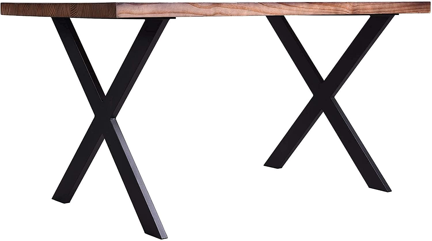 DECORILA Metal Table Legs - DIY Furniture Legs - Black Dining 