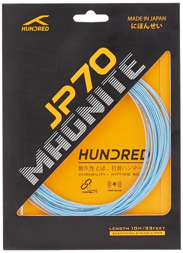 Image of Hundred JP 70 Magnite Badminton String | 0.70 mm High Repulsion & Control | Superior Tension Hold & Shock Absorption | Crisp Hitting Sound