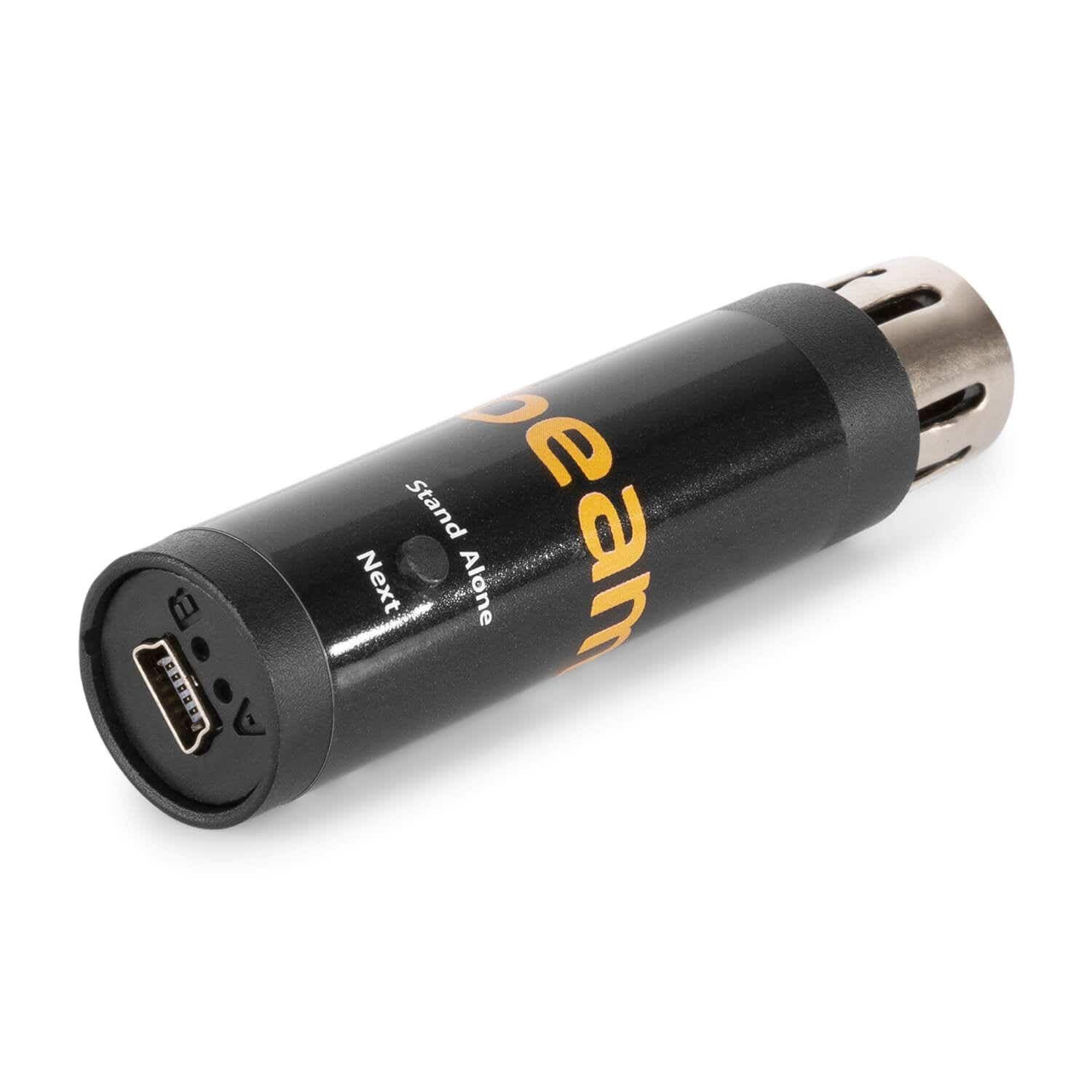 BeamZ Sushi-Z1 Interface DMX avec logiciels - Contrôleur d'éclairage DMX-USB, 128 Canaux, Idéal pour Contrôler Vos Jeux de Lumière en DMX Depuis Un Ordinateur ou Une Tablette