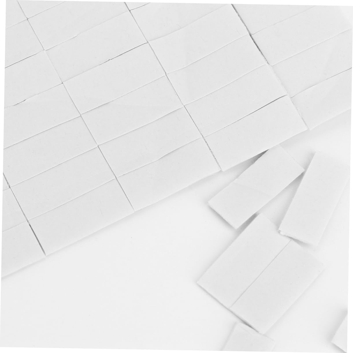 BELLIFFY 2 Sheets 624pcs Color Card Glue Double-sided Adhesive Tape for Nail Art Display Tape Nail Stickers