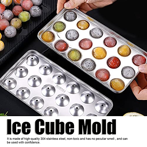 Molde de cubitos de hielo de acero inoxidable miniatura 2