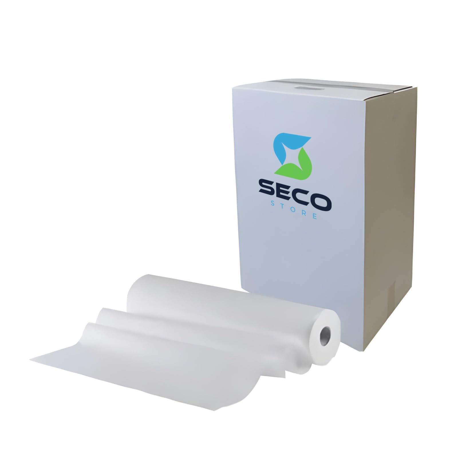 SECOSTORE Lenzuolino Medico per Lettino, 6 Rotoli in Pura Cellulosa 2 Veli Monouso, Estetista, Medicale, Fisioterapia, SPA | H60 70 mt
