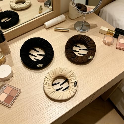 3 Pinzas Wawou Redondas de Tela para Cabello miniatura 7