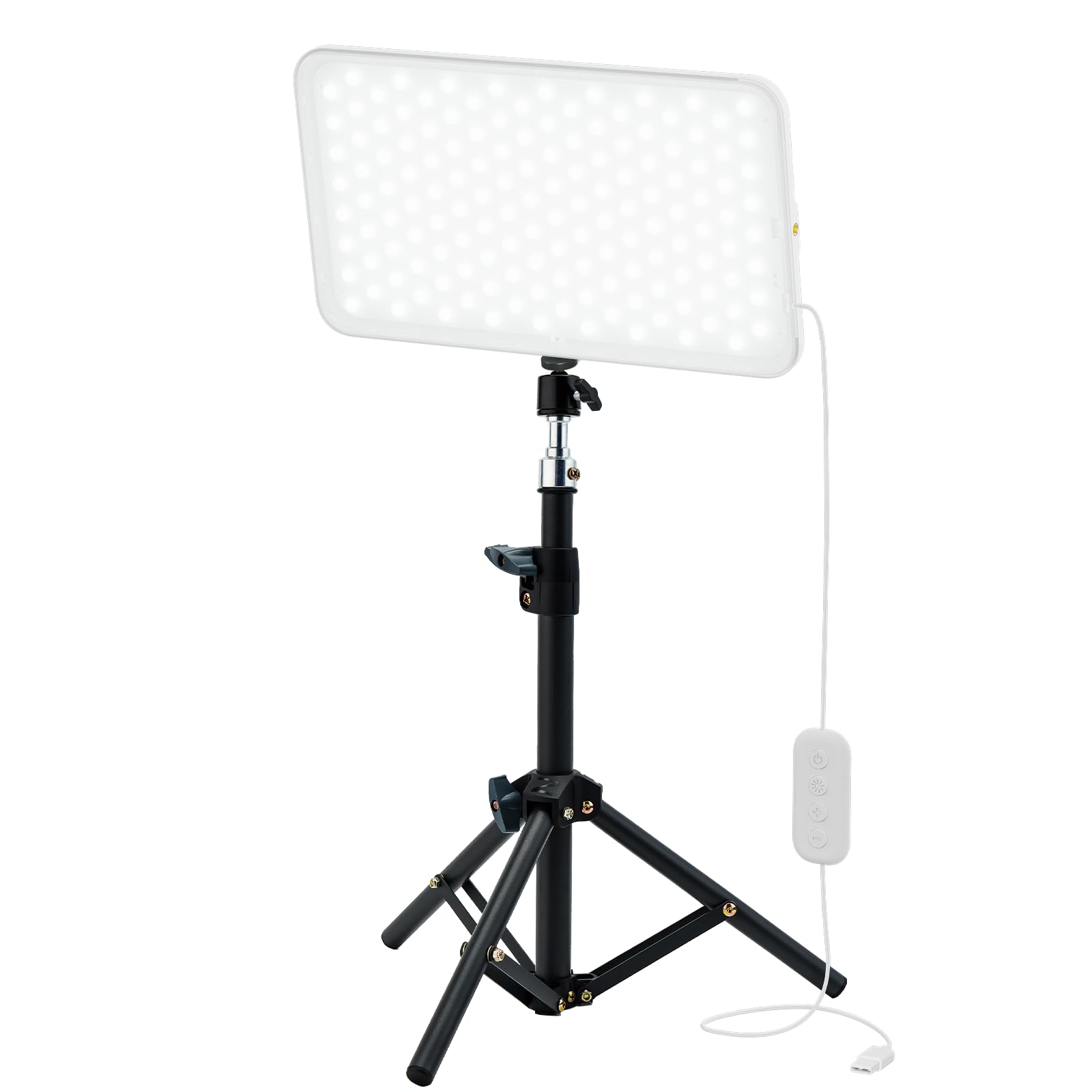 PHOTOOLEX LED Videoleuchte Panel, Dimmbar Kamera Beleuchtung Kit