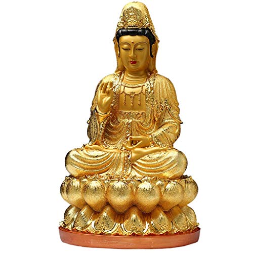 Statue de Bouddha Guanyin ornement Feng Shui idéal pour un coin de salon zen