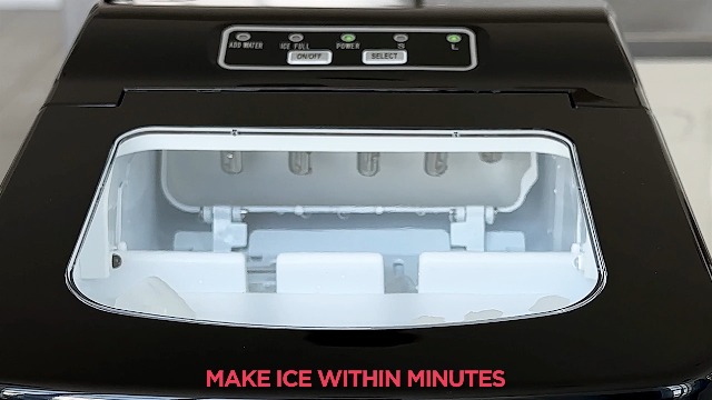Image of Frigidaire, 26 lb per day, Countertop Bullet Ice Maker, Stainless Steel