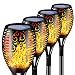 Piqiu Solar Torch Flame Lights Waterproof Dance Flashing Lighting Garden Courtyard Lighting Landscape Light Dusk to Dawn Auto On/Off Decorative Light 4 Pack