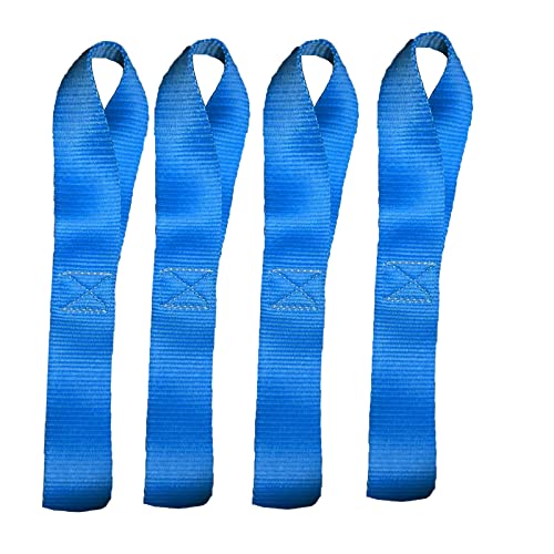 Asgenox Soft Loop Tie Down Straps - 45000 Lbs Breaking Strength - 4 Pack - Loops For Securing Atv, Motorcycles, Utv, Dirt Bikes,Scooters, Lawn & Garden Equipments #TOP4
