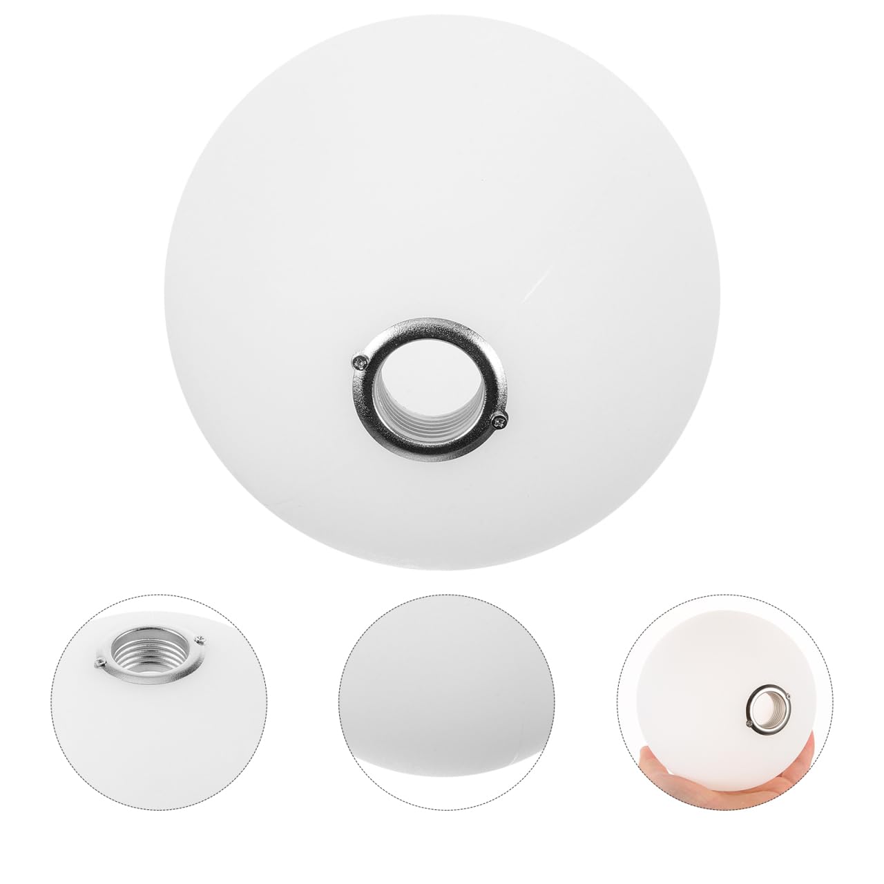 Pantalla De Lámpara Redonda Acrílica 4.72 Pulgadas Conector Roscado G9 Para Lámparas Colgantes De Techo Sala De Estar Dormitorio Iluminación Interior