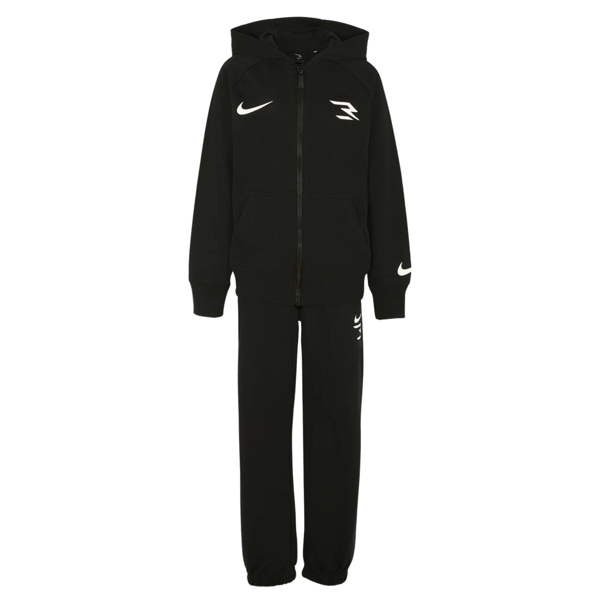 NIKE 3Brand - Chándal de niño con logotipo negro, código 9Q1216-023, Negro , 12-13 Years