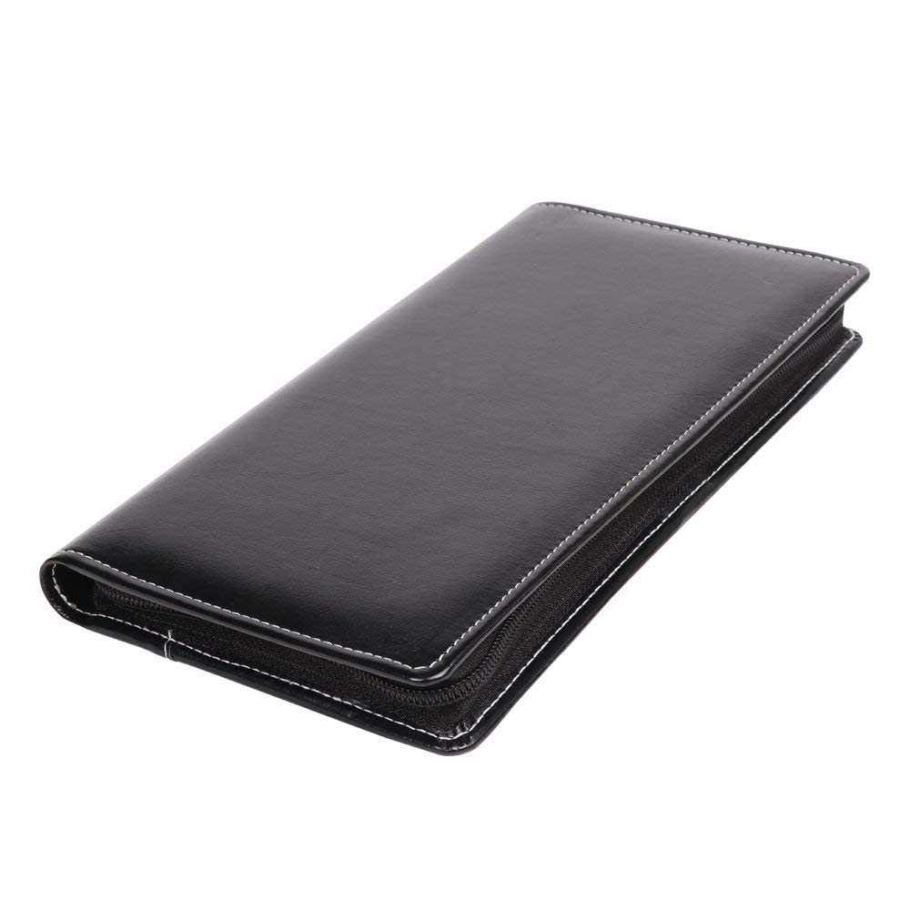 COI Black Combo Set of 5 Expandable Chequebook Holder | Car Document Organizer | Cheque File Folder Best Gift for Employee | Employer | Boss | Secretary 1