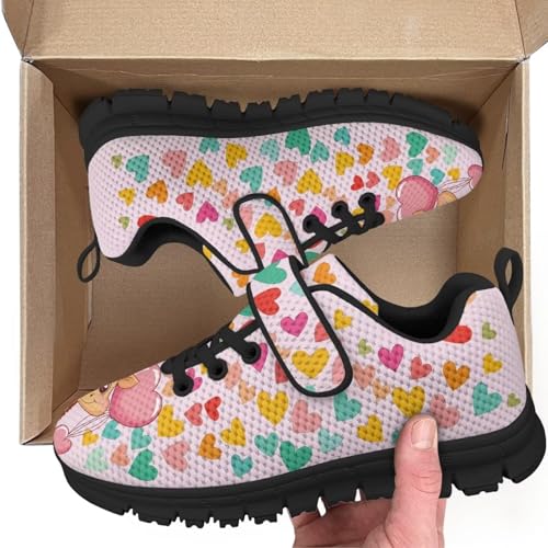 Boys Girls Shoes Kids Tennis Running Athletic School Sneakers for Little/Big Kid Giraffe Love Pattern2