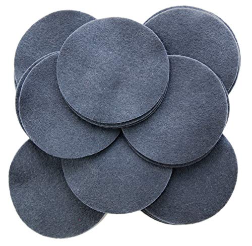 Image of Playfully Ever After Slate Gray Craft Felt Circles (1 Inch - 100pc)