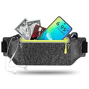 Winzwon Running Belt with Sweatproof Adjustable Elastic Strap, Perfect for Running and Outdoor Activities