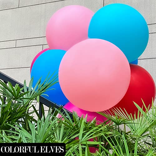Image of Large Red Balloons 36 inches 4 Pack Giant Jumbo Red Latex Party balloon
