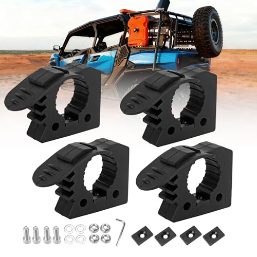 Image of Shovel Holder for Roof Rack & Truck Bed & Molle Panel | Quick Release, Rubber, for 1-1 /7'' to 1-3 /7'' Tools, Fit Off-road Trucks UTV ATV, Include Screws